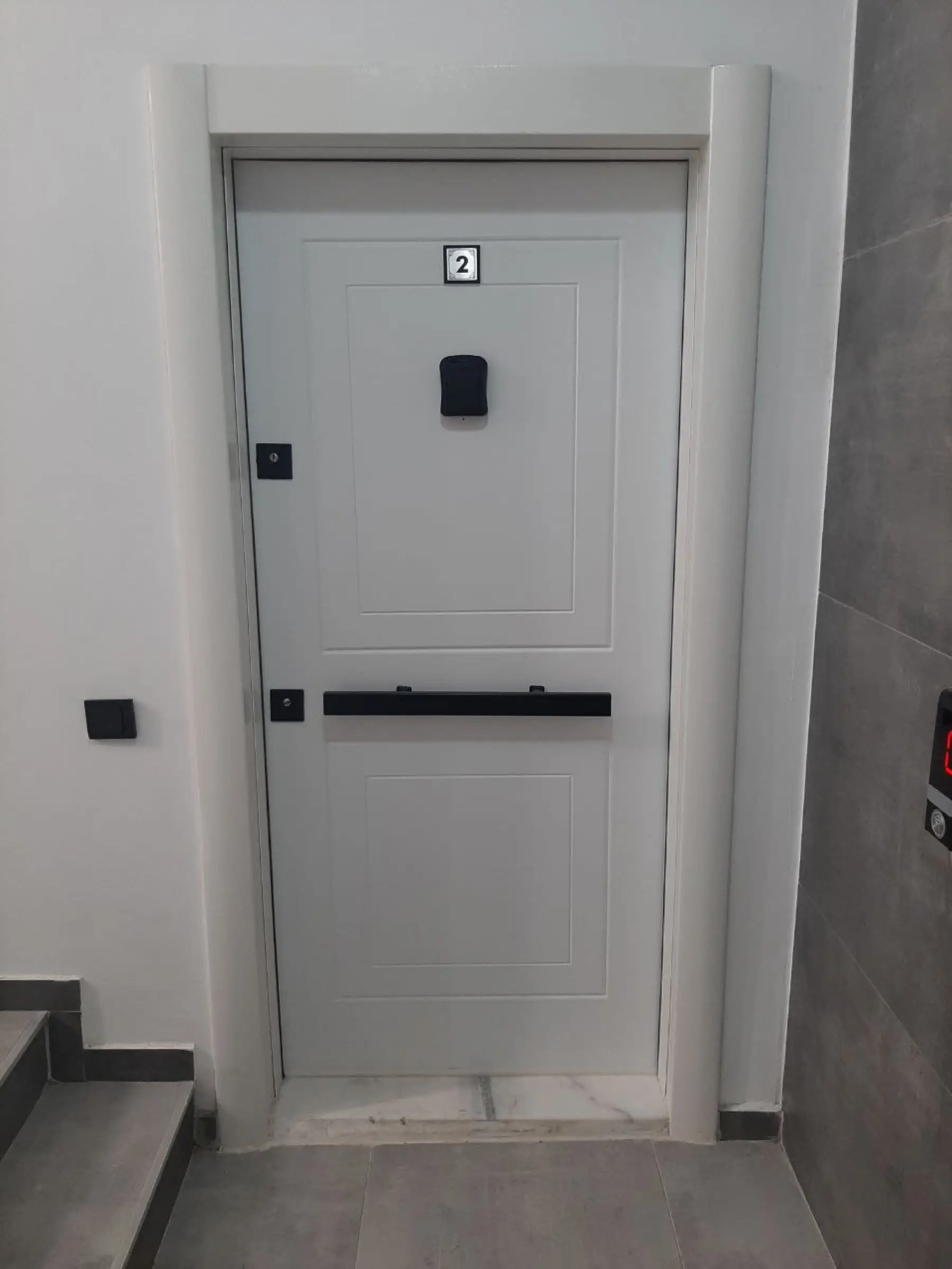 The door of the apartment